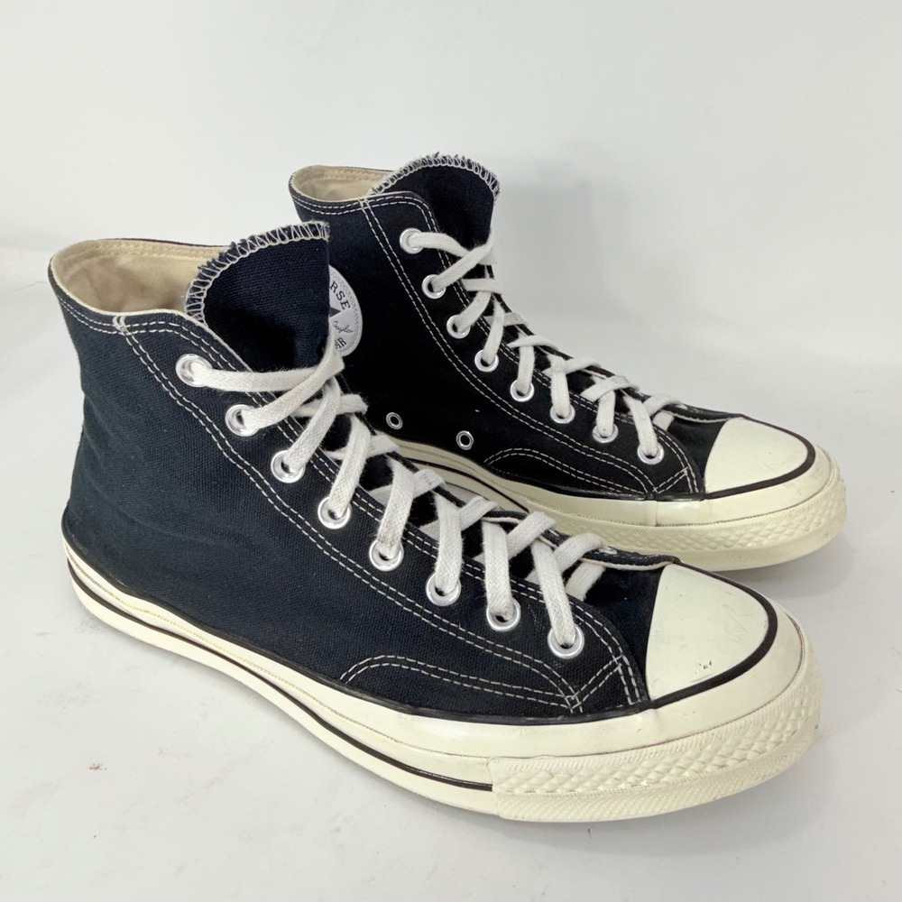 Converse Chuck 70 Hi Black Egret High Top Sneakers 162050C Mens 9